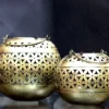 Brass Bowls with Floral Design to Decorate Home Living Room Bedroom BZ-BWL