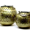 Brass Bowls with Floral Design to Decorate Home Living Room Bedroom BZ-BWL