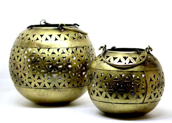 Brass Bowls with Floral Design to Decorate Home Living Room Bedroom BZ-BWL