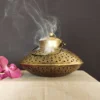 Brass Incense Burner with Smoke for Home, Hotel Living Room Bedroom BZ-DGH1