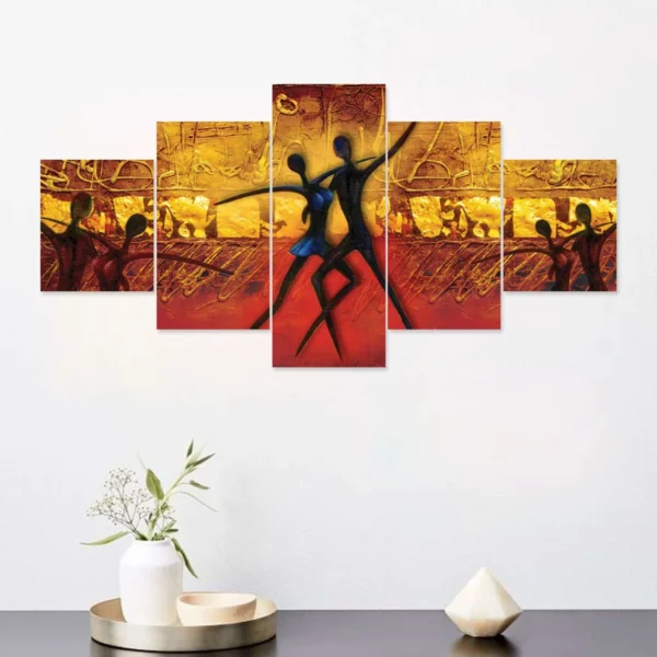 Modern Art Wall Painting 25×50″ set of 5 painting for Home Office Gift-RK26