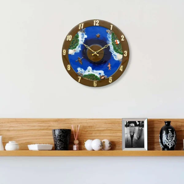 Handmade Printed Acrylic Wall Clock for Home Office Decoration 16in  RK81