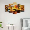 Modern Art Wall Painting 25×50″ set of 5 painting for Home Office Gift-RK29