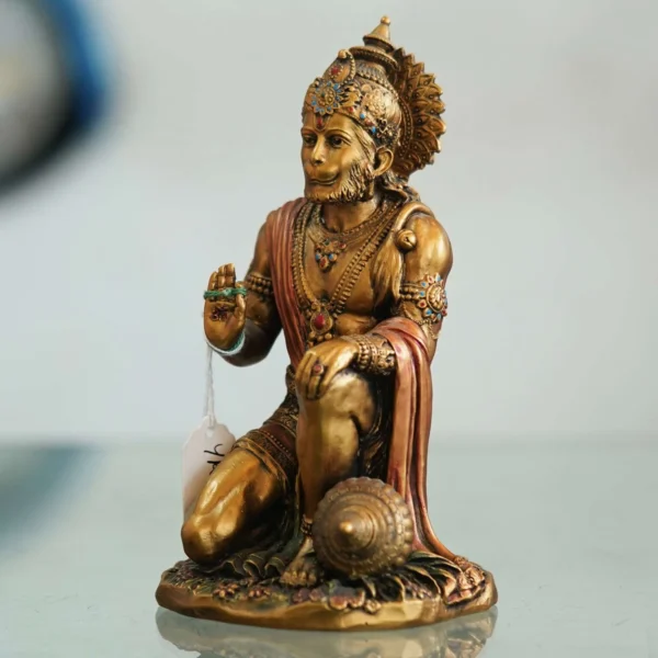 Lord Hanuman ji Idol Cold Cast Bronze Resin Decorative Figurine Art BZ-HNM1