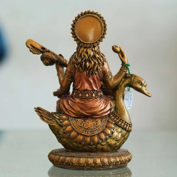 Bronze Mata Saraswati ji idol to decorate Home Hotel Office Garden BZ-SRWT1