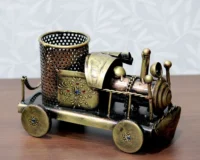 Brass train pen holder for Home Office reception decoration 21x12cm BZ-TRN1