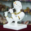 Hand Crafted Marble Krishna with flute idol for center table decoration mk-2