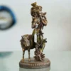 Krishna playing Flute with Cow Statue to Decorate Home Office Garden BZ-KC1