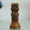 Handcrafted Wooden Ashoka Pillar Replica for Hotel office living room W-AP2