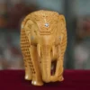 Wood Carving Undercut Jali Work Elephant Statue Decorative Showpiece W-ELE1