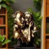 Polyresin Romantic Couple 16x12cm for Home Office Hotel Living room R-FC3