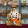 Decor Home Marble Dust Ganesha ji Statue | multicolor | 25x15cm Art-MG3