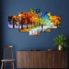 Modern Art Wall Painting 25×50″ set of 5 painting for Home Office Gift-RK20