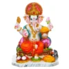 Decor Home Marble Dust Ganesha ji Statue | multicolor | 25x15cm Art-MG2