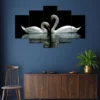 two-swans-painting-for-wall-decoration