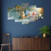 Decor Home Horses 24x50in Wall Painting for Hotel | Office | Living Room-H3