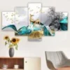 Modern Art Wall Painting 25×50″ set of 5 painting for Home Office Gift-RK41