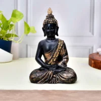 Polyresin 27x27cm Sitting Buddha idol for Home Hotel Garden Office R-B5