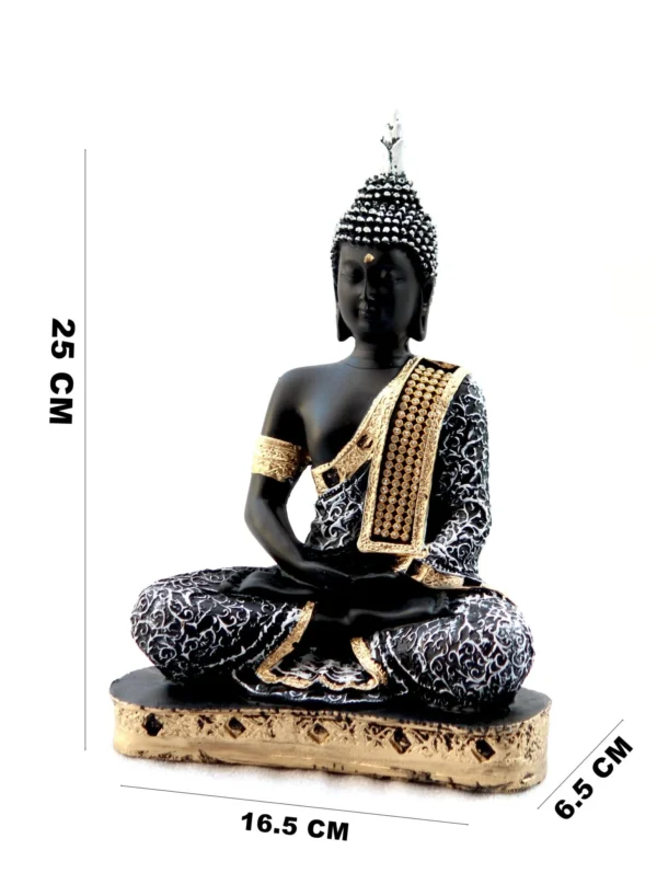 Polyresin 27x27cm Sitting Buddha idol for Home Hotel Garden Office R-B9