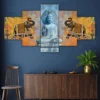 Decor Home Radha Krishna Wall Painting for Hotel | Office | Living Room-k1