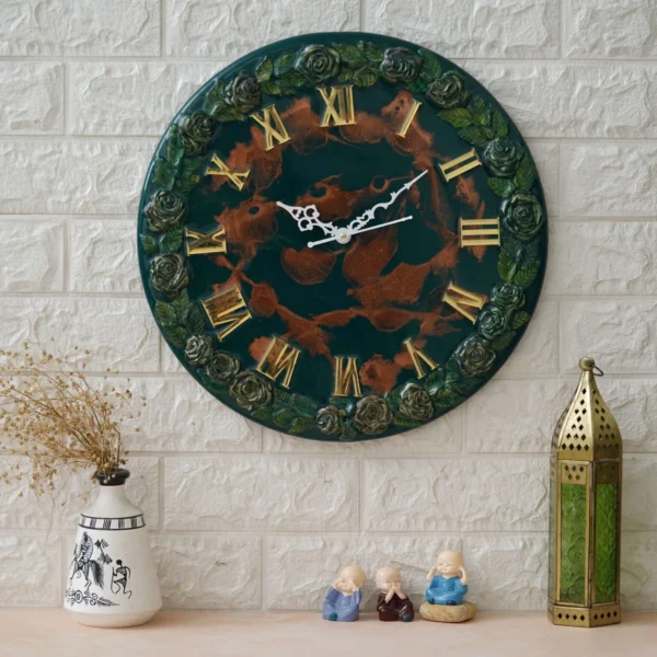 Handmade Printed Acrylic Wall Clock for Home Office Decoration 16in  RK81