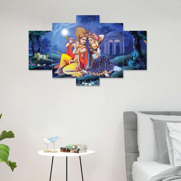 Decor Home Radha Krishna Wall Painting for Hotel | Office | Living Room-k1