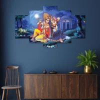 Decor Home Radha Krishna Wall Painting for Hotel | Office | Living Room-k1