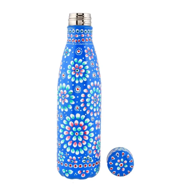 Hand Crafted Premium Aluminum Water Bottle 27×7cm multicolor reusable AB1