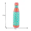 Hand Crafted Premium Aluminum Water Bottle 27×7cm multicolor reusable AB2