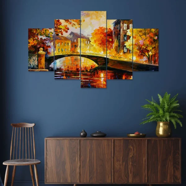 Modern Art Wall Painting 25×50″ set of 5 painting for Home Office Gift-RK29