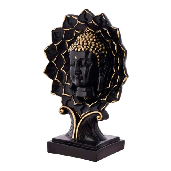 Polyresin 27x27cm Sitting Buddha idol for Home Hotel Garden Office R-B3