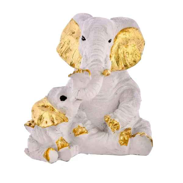 Polyresin Elephant to Decor Home Showpiece Figurine 29×30′ multicolor R-EL1