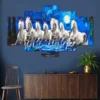 Decor Home Horses 24x50in Wall Painting for Hotel | Office | Living Room-H3