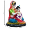 Decor Home Marble Krishna with Yashoda Statue | multicolor | 9in -MYK-1