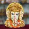 Decor Home Marble Dust Ganesha ji Statue | multicolor | 25x15cm Art-MG3