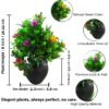 Decor Home Craft Artificial Flower Plant with  Pot for Room , Living Room , Office, Table Decoration (8 inch/20.32 cm)