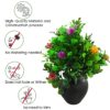 Decor Home Craft Artificial Flower Plant with  Pot for Room , Living Room , Office, Table Decoration (8 inch/20.32 cm)