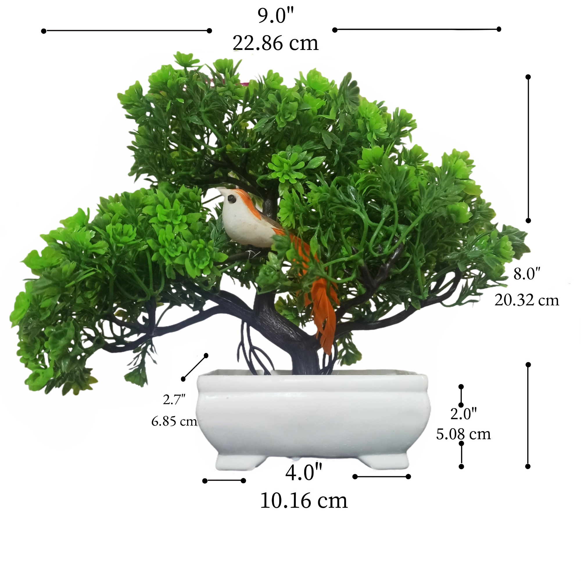 Decor Home Craft 1 Pc Designer Garden Artificial Bonsai Tree with Pot for Room , Living Room , Office, Table Decoration (7.5 inch/ 19.05 cm) Decor Home Craft 1 Pc Designer Garden Artificial Bonsai Tree with Pot for Room , Living Room , Office, Table Decoration (7.5 inch/ 19.05 cm)