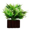 Artificial-flowers-with-wooden-pot-white-green