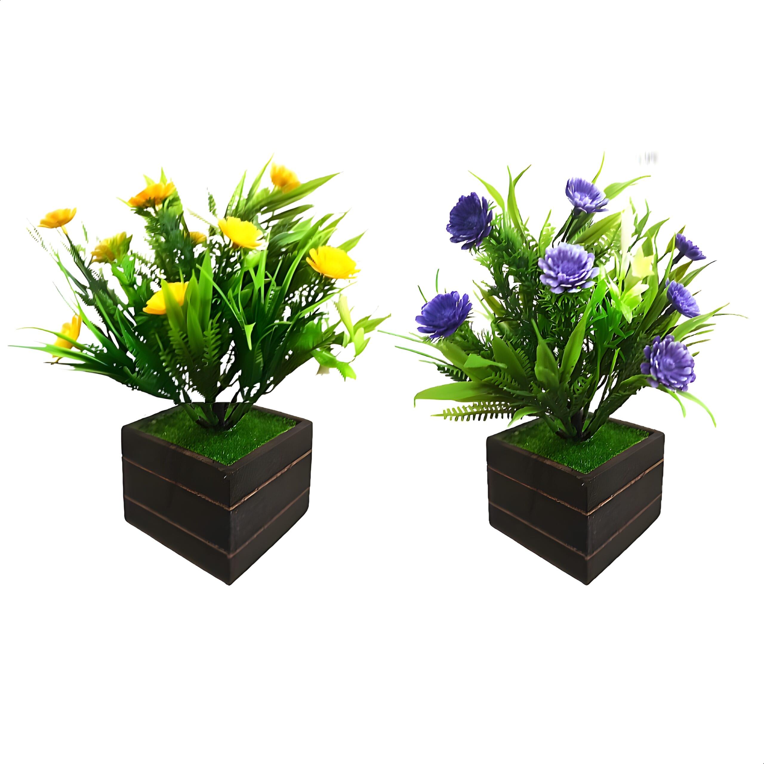 Premium Artificial plant with wooden pot